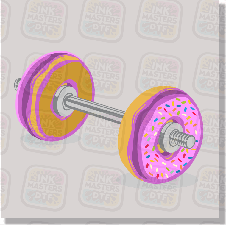 Donut Barbell DTF Transfer - Ink Masters DTF