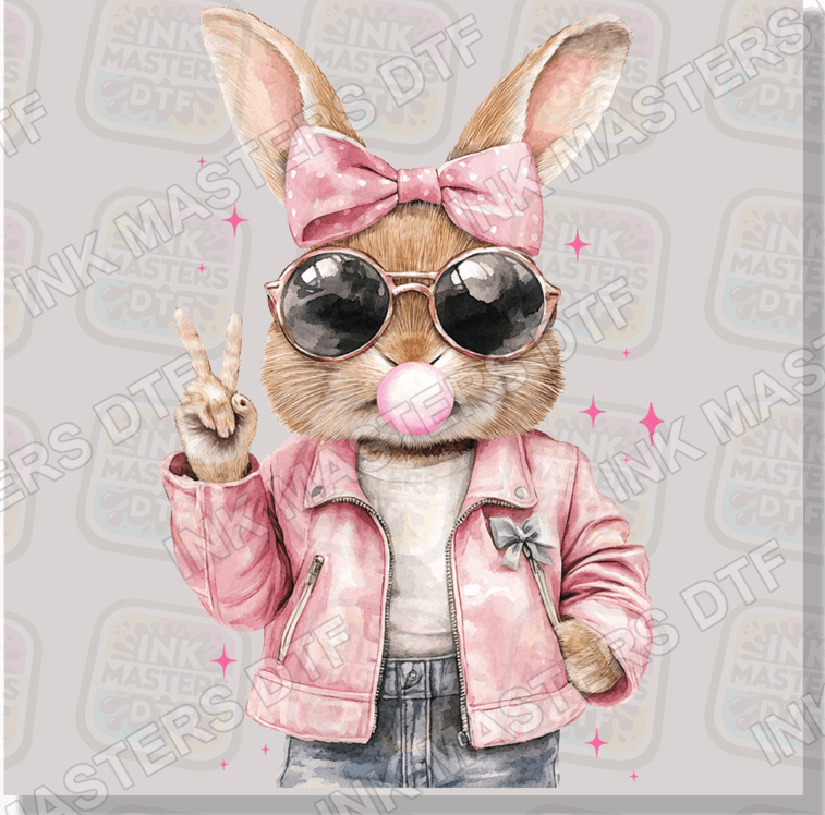Easter Bunny Pink Jacket DTF Transfer - Ink Masters DTF