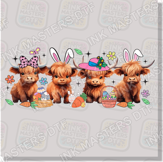 Easter Cows DTF Transfer - Ink Masters DTF