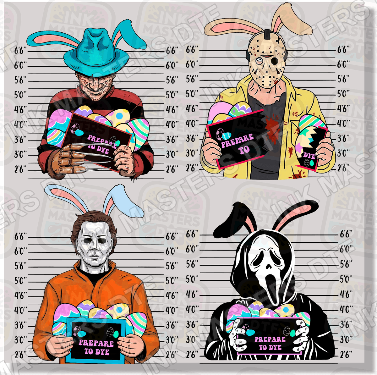Easter Prepare To Dye Horror DTF Transfer - Ink Masters DTF