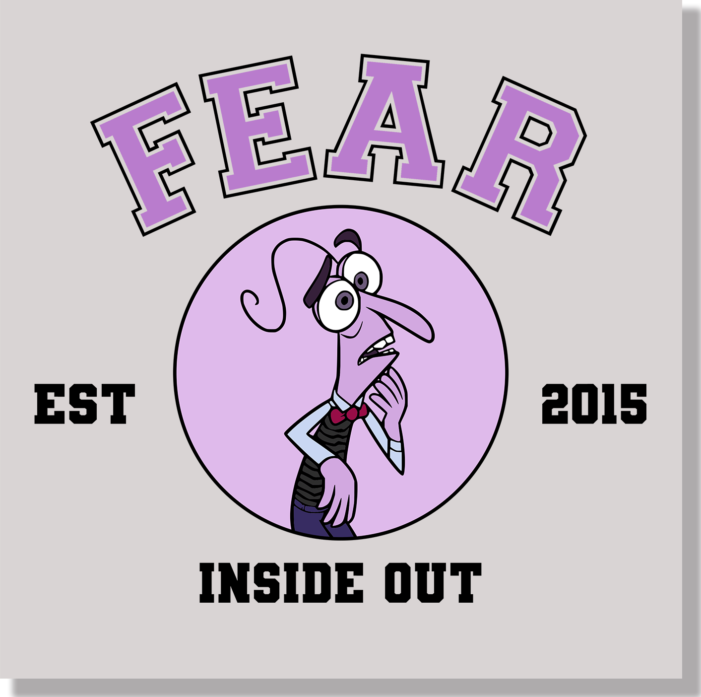 Inside Out Fear DTF Transfer