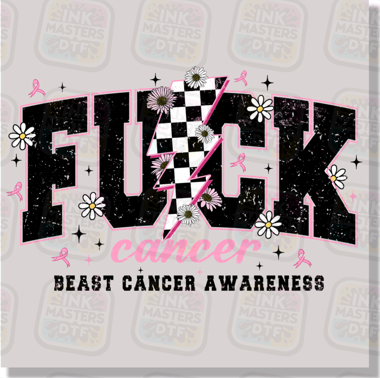 Fuck Breast Cancer DTF Transfer