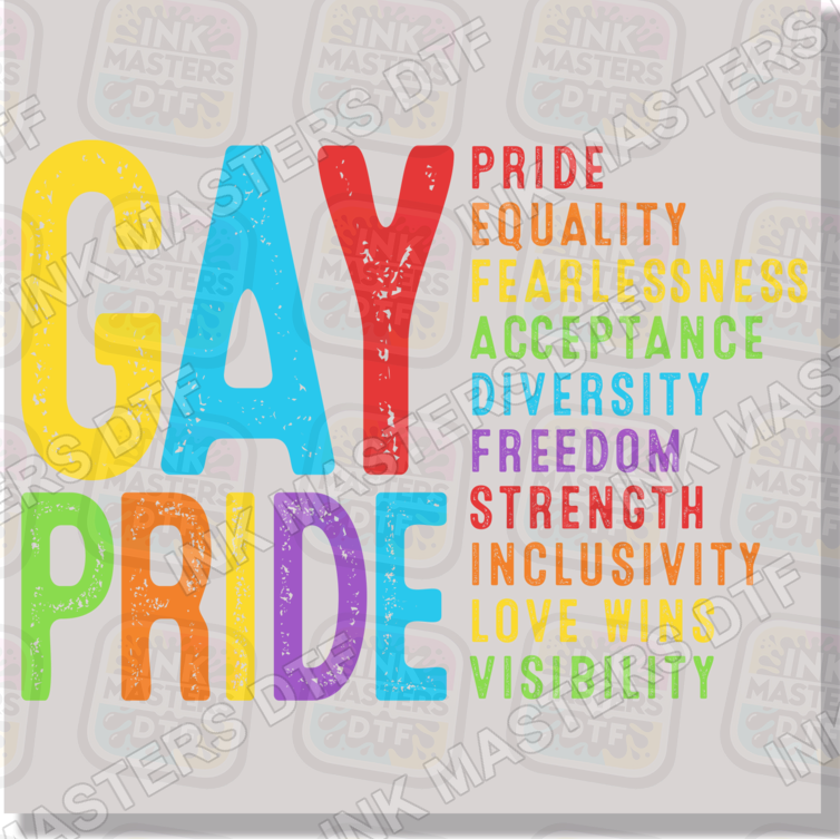 Gay Pride DTF Transfer - Ink Masters DTF