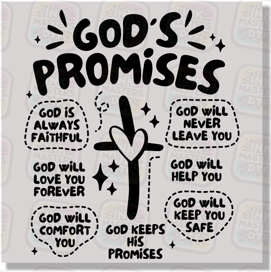 God's Promises DTF Transfer - Ink Masters DTF