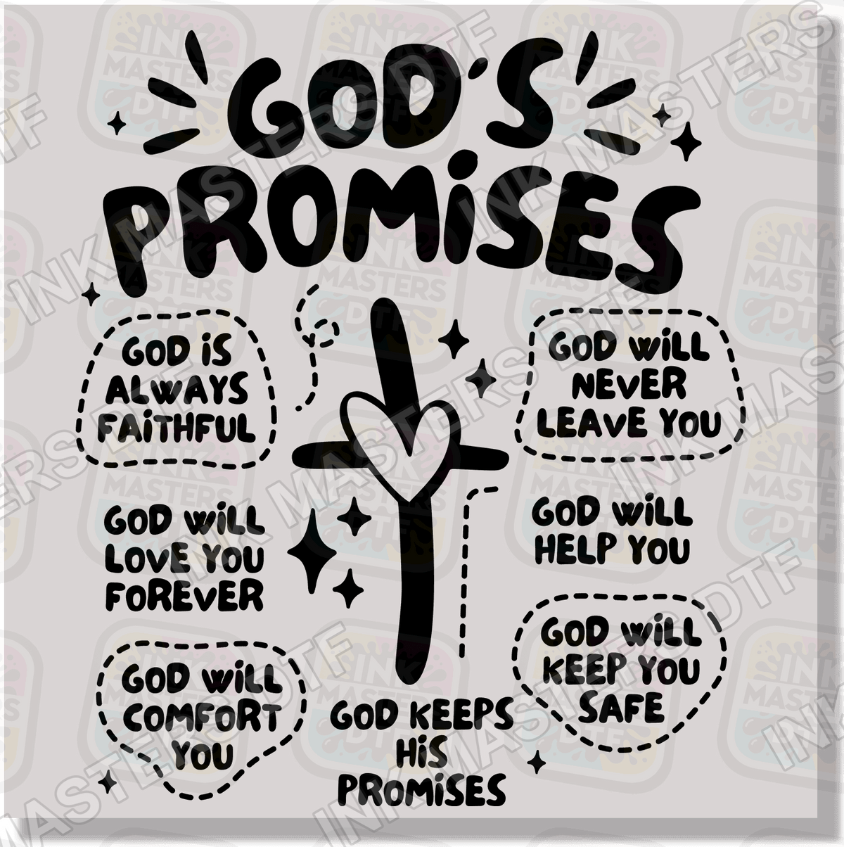 God's Promises DTF Transfer - Ink Masters DTF
