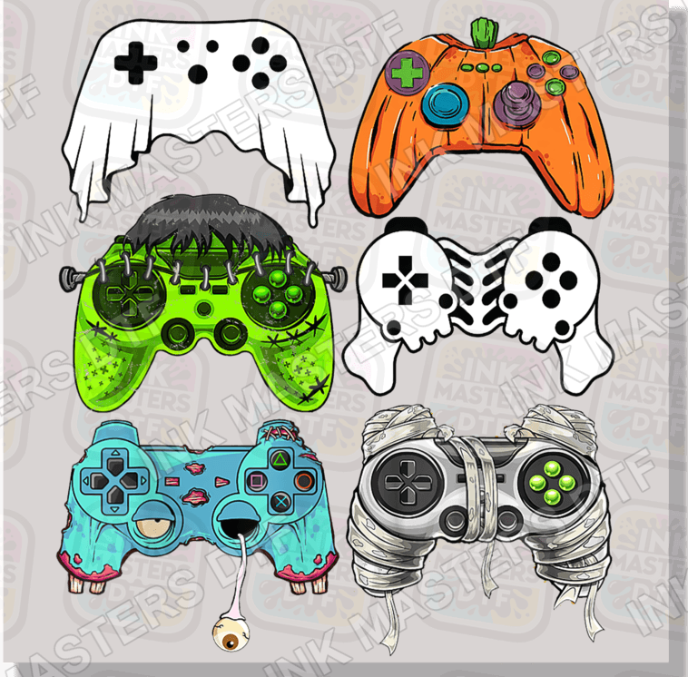 Halloween Gamer Remotes DTF Transfer - Ink Masters DTF