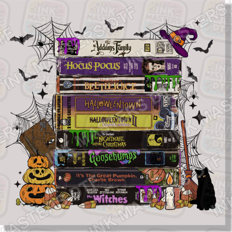 Halloween VHS Movies DTF Transfer - Ink Masters DTF