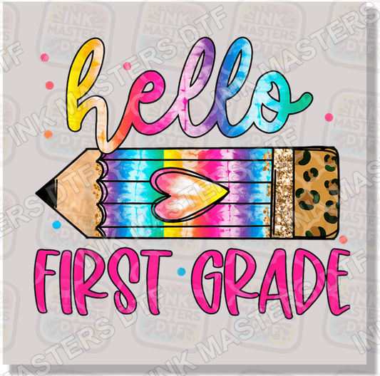 Hello First Grade DTF Transfer - Ink Masters DTF