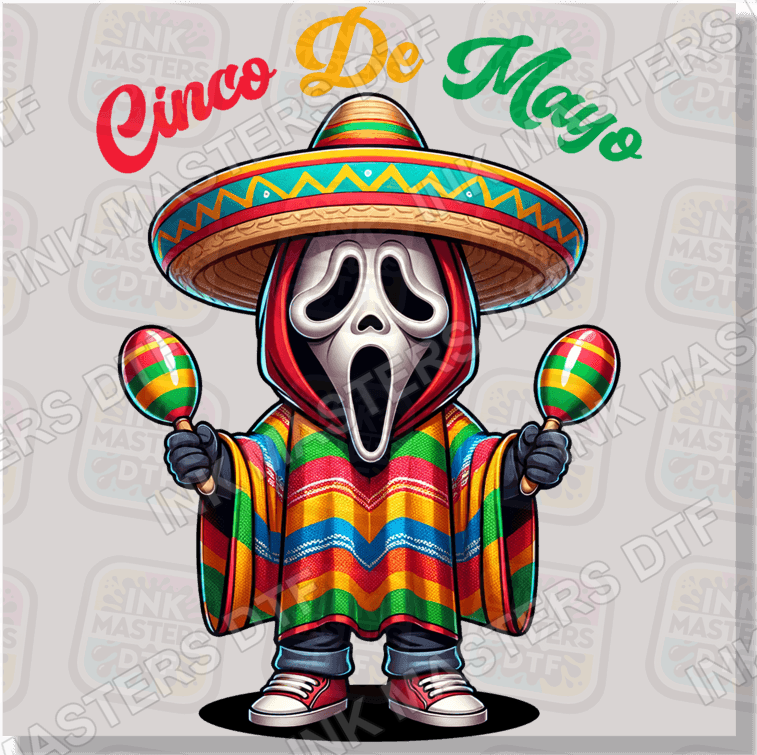 Cinco De Mayo Horror Ghost DTF Transfer - Ink Masters DTF