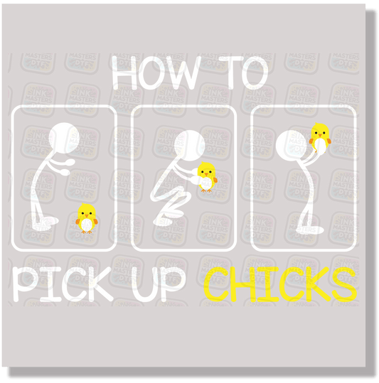 How To Pick Up Chicks DTF Transfer - Ink Masters DTF