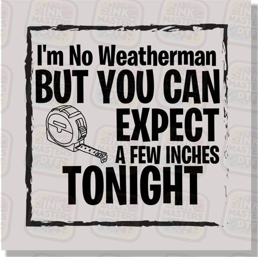 I'm No Weatherman But You Can Expect A Few Inches DTF Transfer