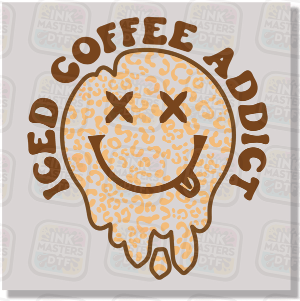 Iced Coffee Addict DTF Transfer - Ink Masters DTF
