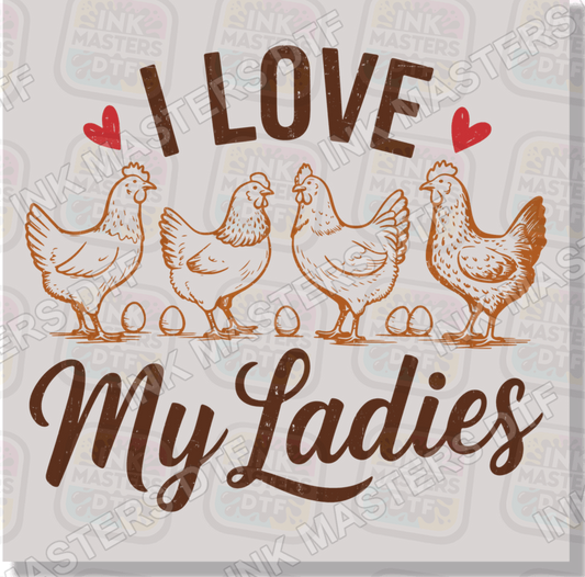 I Love My Ladies DTF Transfer - Ink Masters DTF