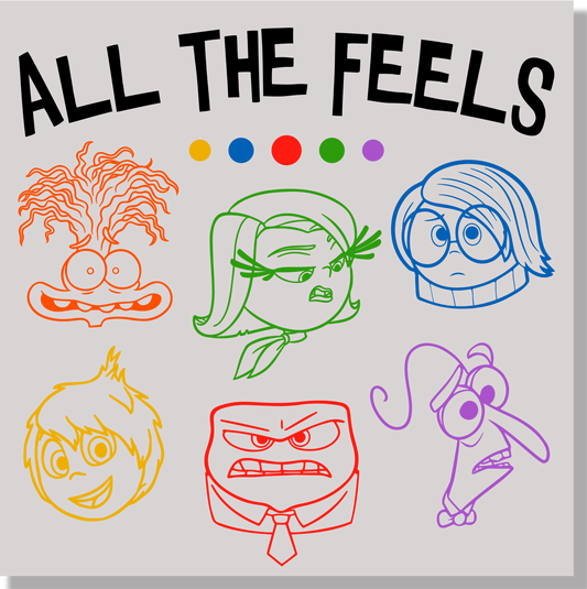 Inside Out All The Feels DTF Transfer