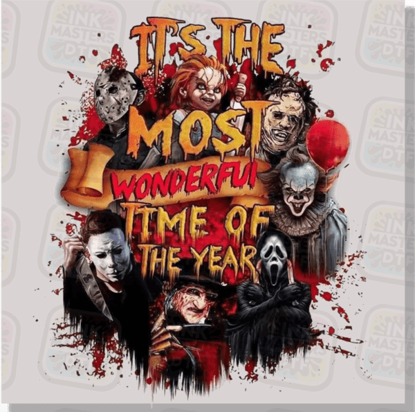 It's The Most Wonderful Time Of The Year Horror DTF Transfer - Ink Masters DTF
