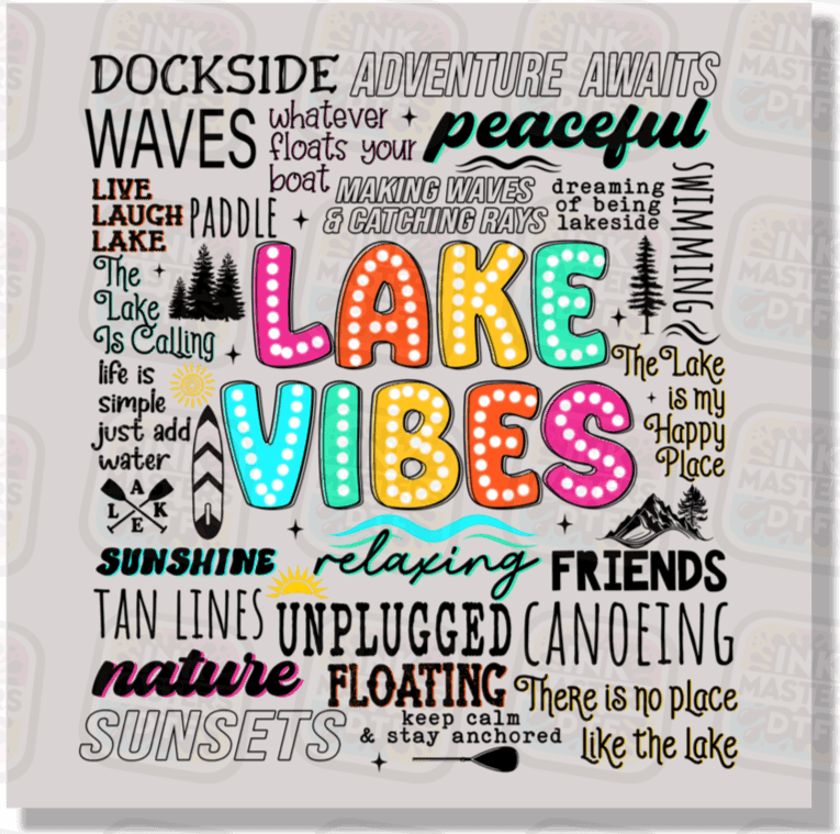 Lake Vibes DTF Transfer - Ink Masters DTF