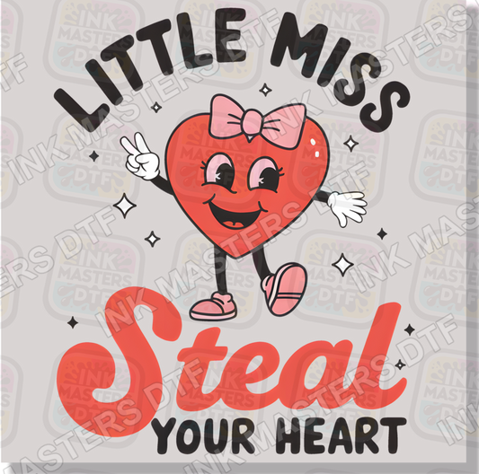 Little Miss Steal Your Heart DTF Transfer - Ink Masters DTF