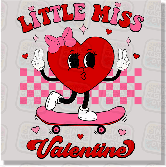 Little Miss Valentine DTF Transfer - Ink Masters DTF