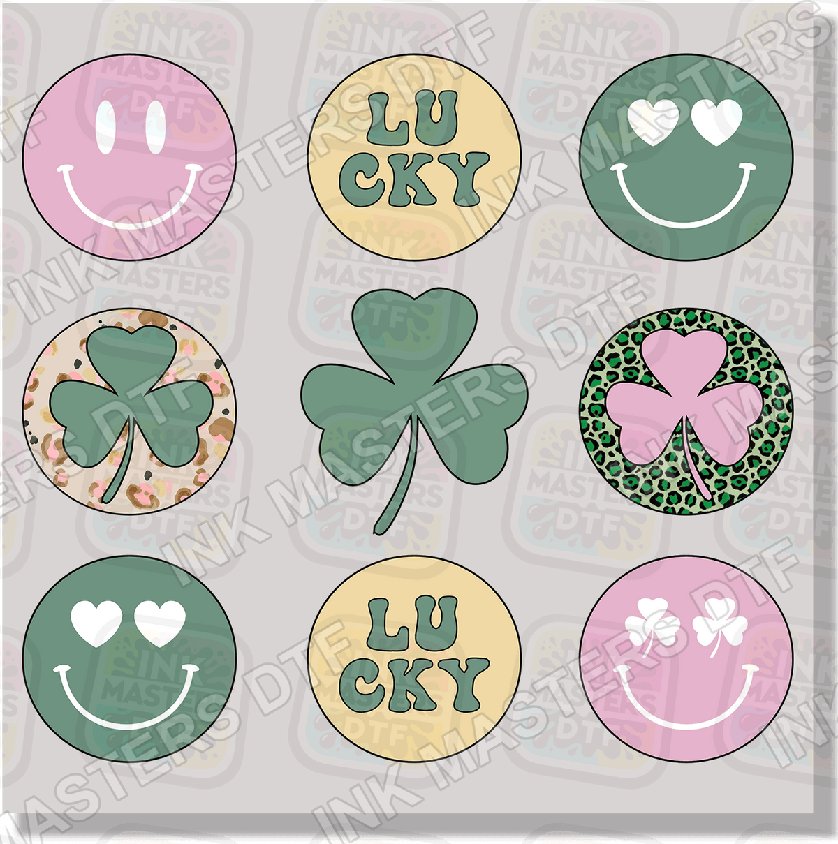 Lucky Circles DTF Transfer - Ink Masters DTF