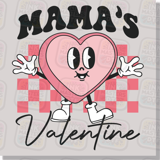 Mama's Valentine Pink DTF Transfer