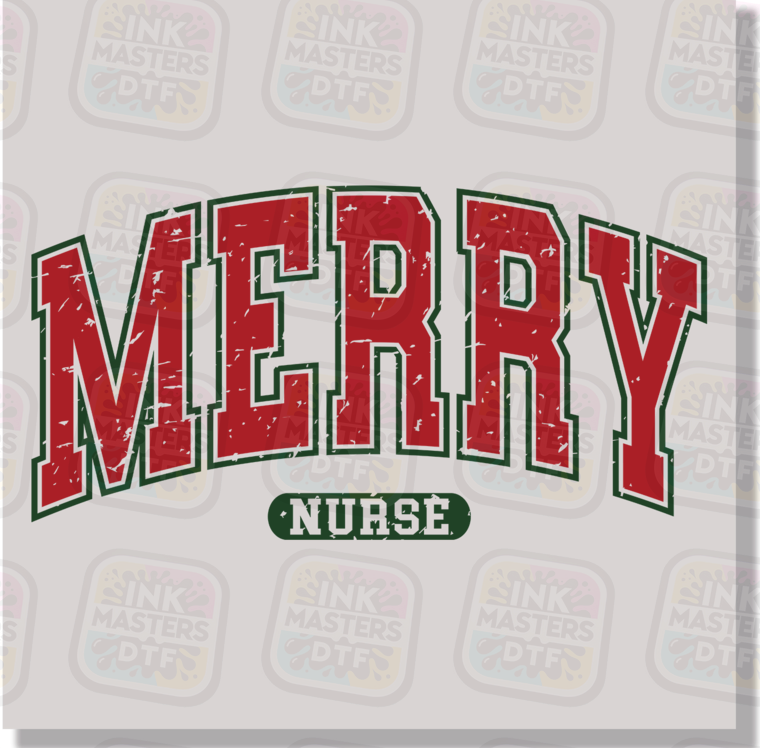 Merry Nurse DTF Transfer