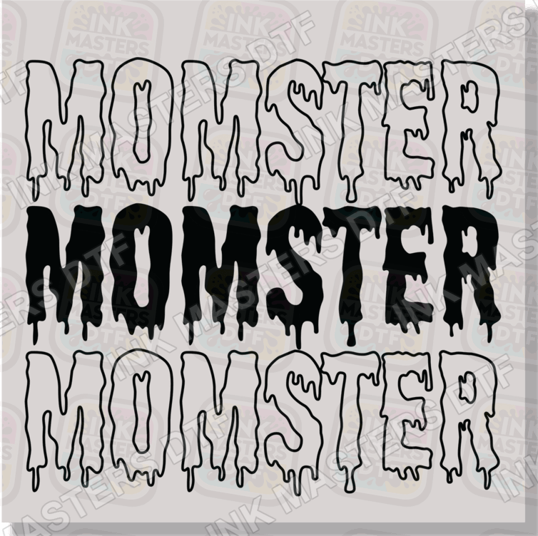 Momster And Dadcula Halloween DTF Transfer - Ink Masters DTF