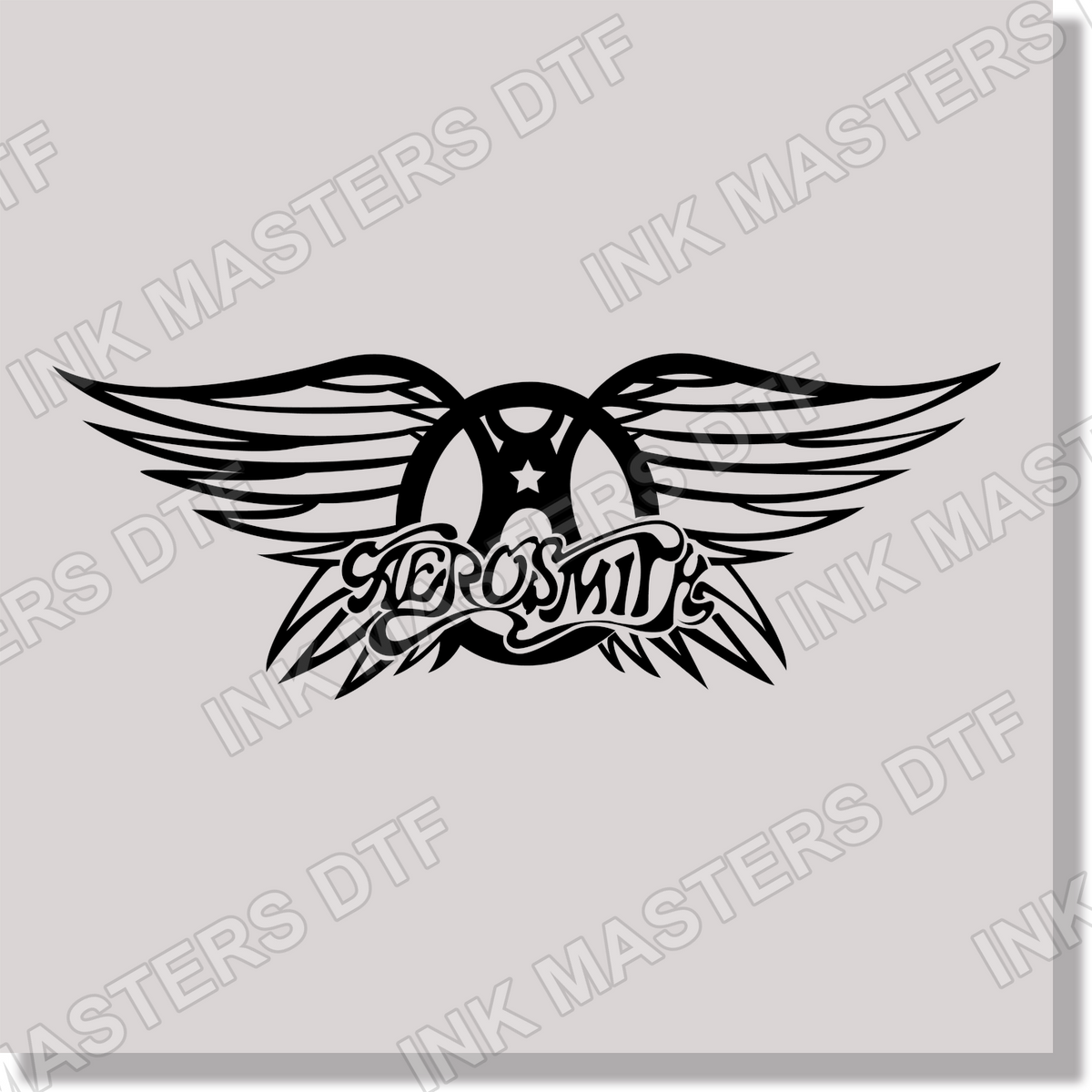 music aerosmith wings star logo DTF Transfer