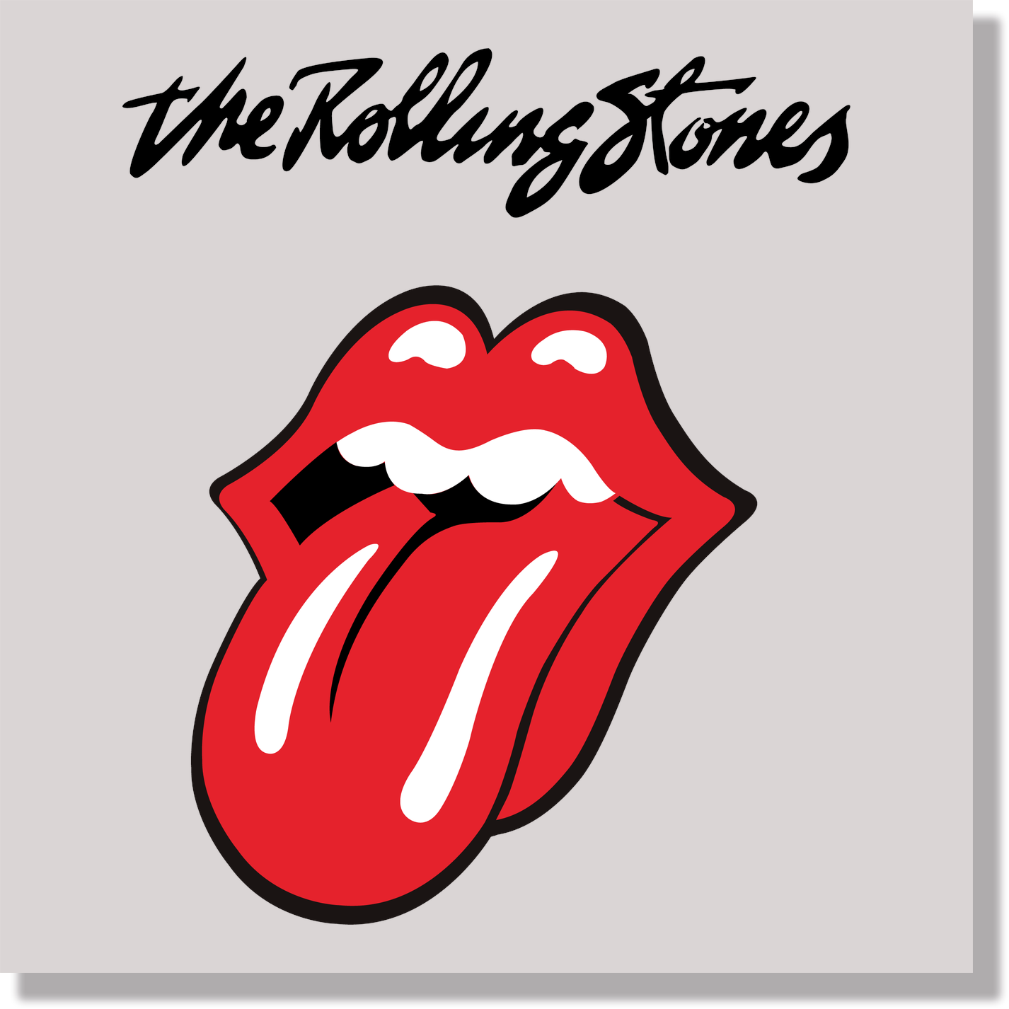 music rolling stones red lips tongue logo DTF Transfer