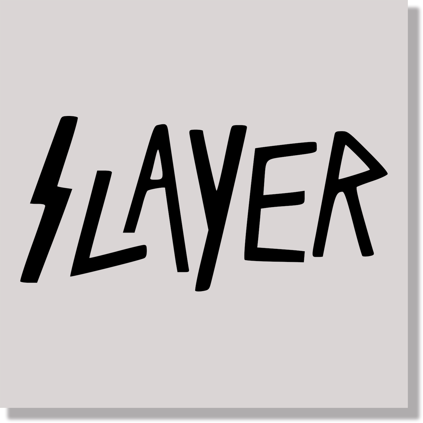 music slayer band logo metal DTF Transfer