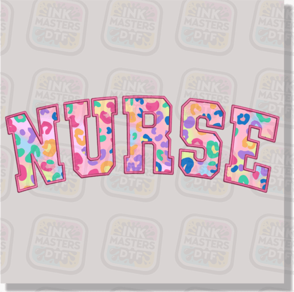 Nurse Faux Embroidery DTF Transfer - Ink Masters DTF
