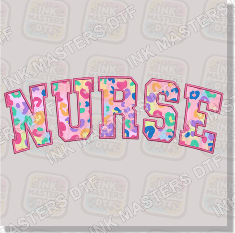 Nurse Faux Embroidery DTF Transfer - Ink Masters DTF
