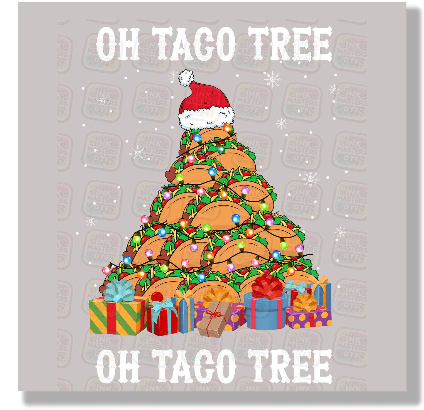 Oh Taco Tree Oh Taco Tree (White Text) DTF Transfer - Ink Masters DTF