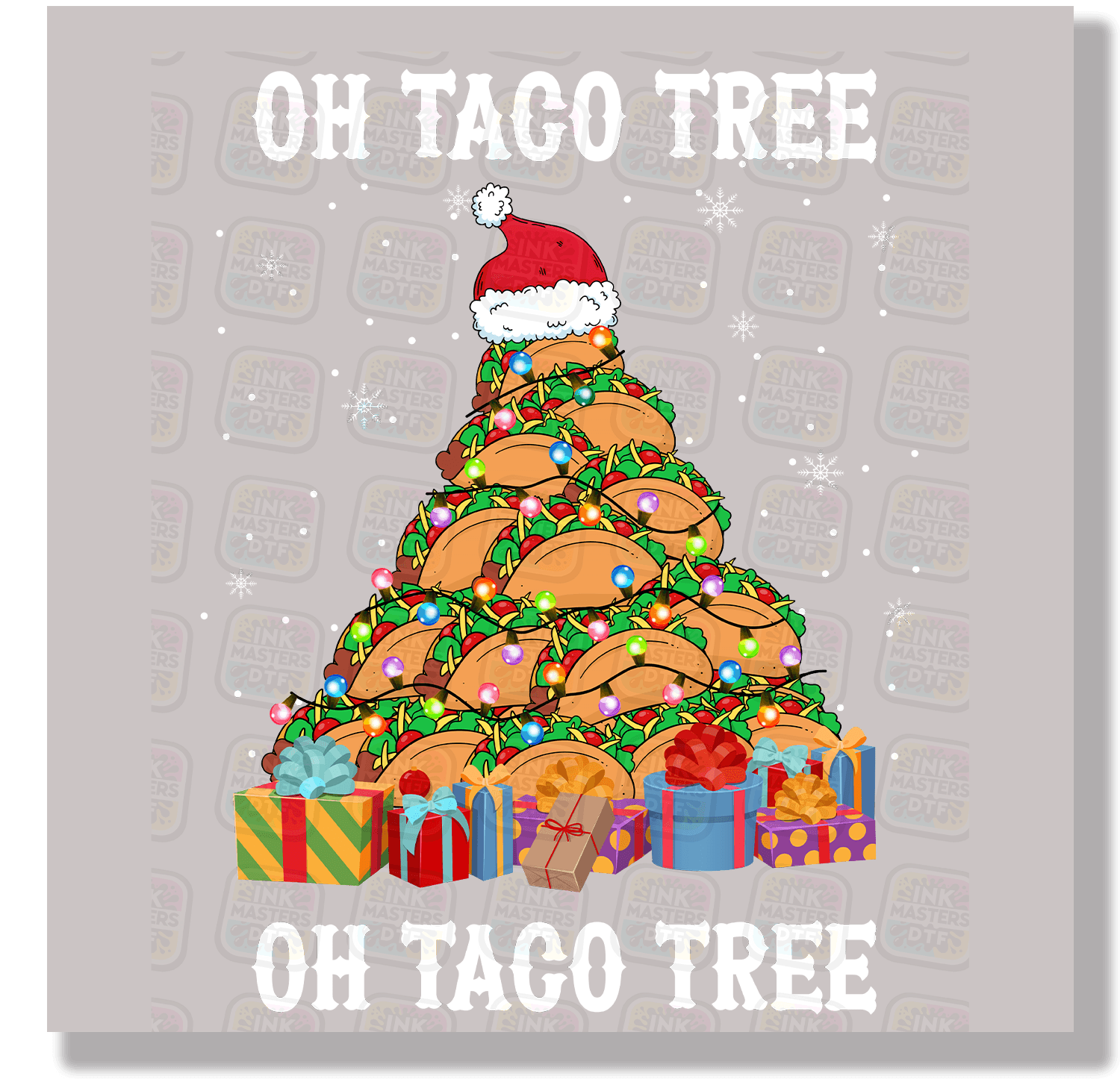 Oh Taco Tree Oh Taco Tree (White Text) DTF Transfer - Ink Masters DTF