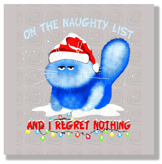 On The Naughty List DTF Transfer - Ink Masters DTF