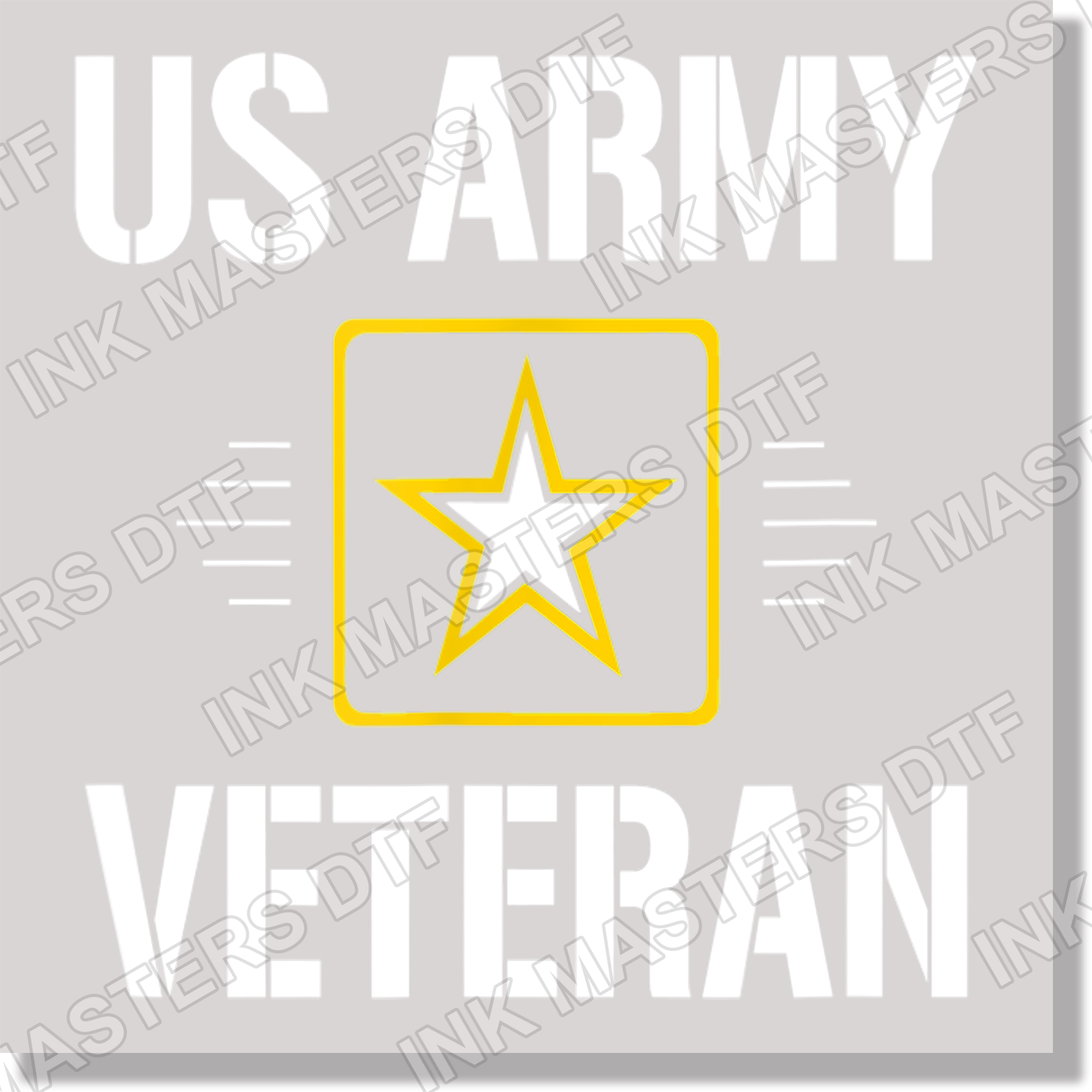Star Rating Yellow Outline DTF Transfer