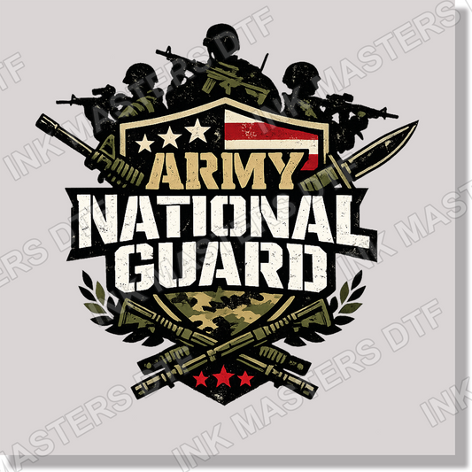 Army National Guard Soldiers Camo DTF Transfer