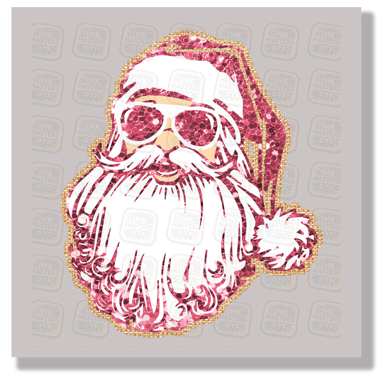 Pink Santa DTF Transfer - Ink Masters DTF