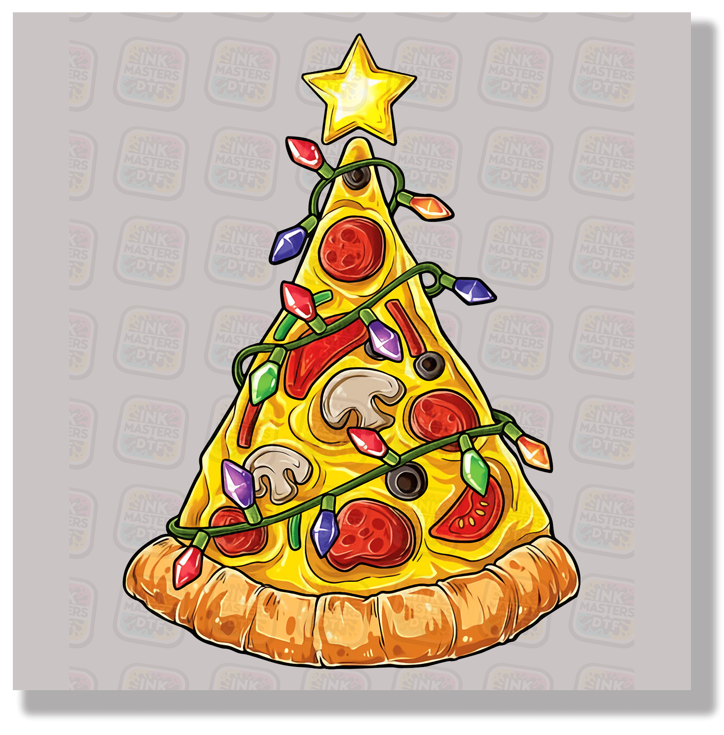 Christmas Pizza DTF Transfer - Ink Masters DTF