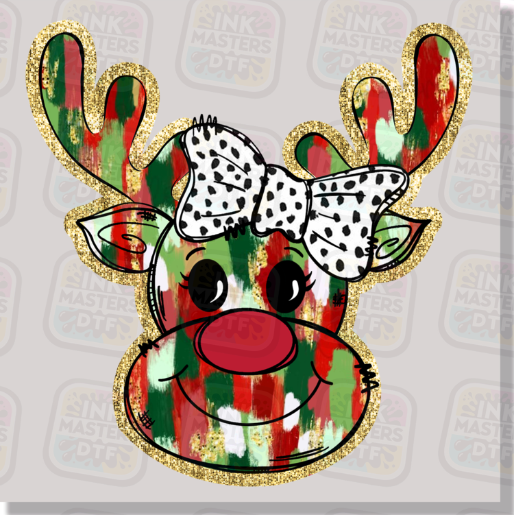 Christmas Reindeer Kids DTF Transfer