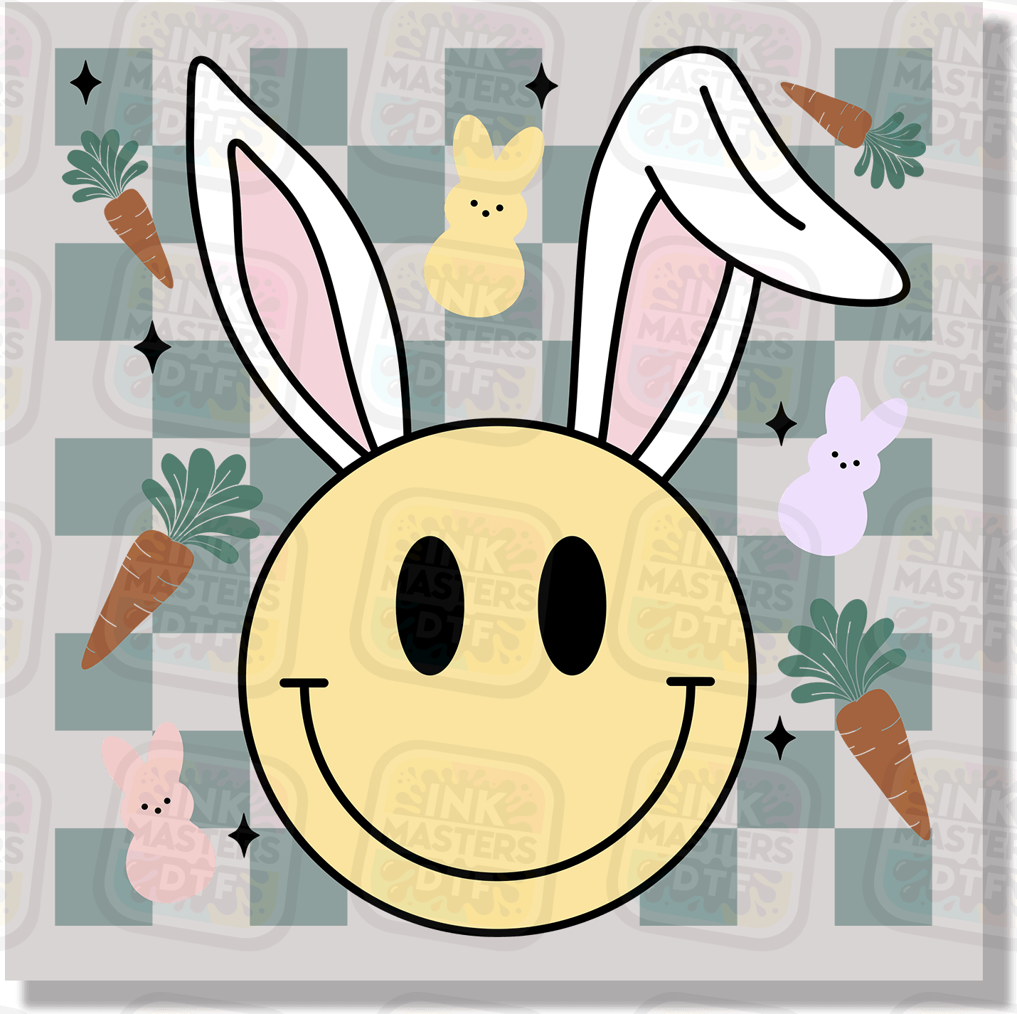 Retro Bunny DTF Transfer - Ink Masters DTF
