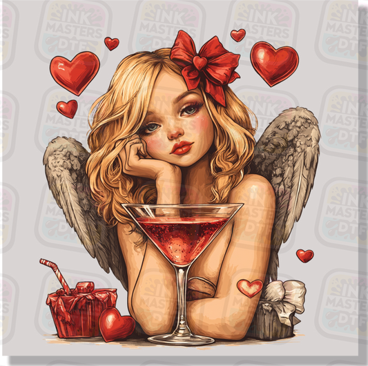 Retro Cupid Girl DTF Transfer