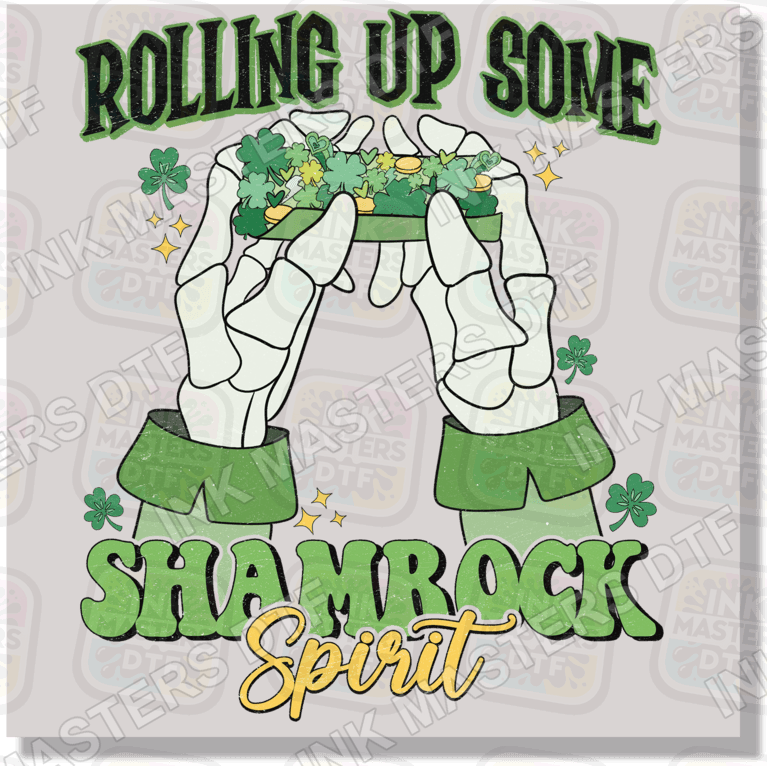 Rolling Up Some Shamrock Spirit DTF Transfer - Ink Masters DTF