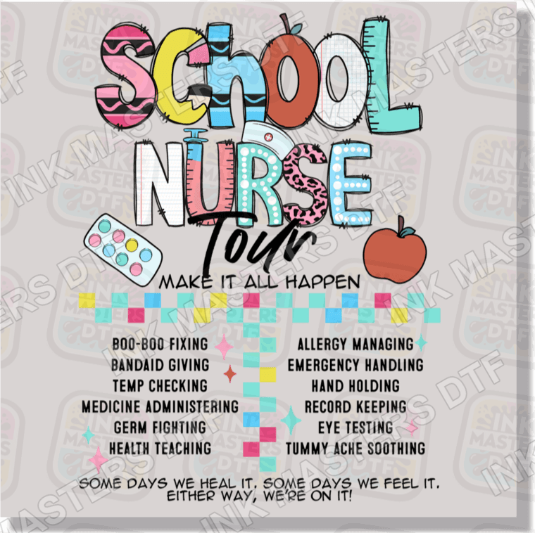 School Nurse DTF Transfer - Ink Masters DTF