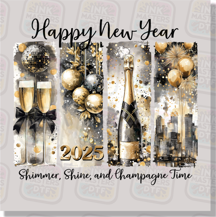 Shimmer Shine And Champagne Time DTF Transfer