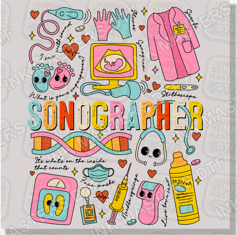 Sonographer DTF Transfer - Ink Masters DTF