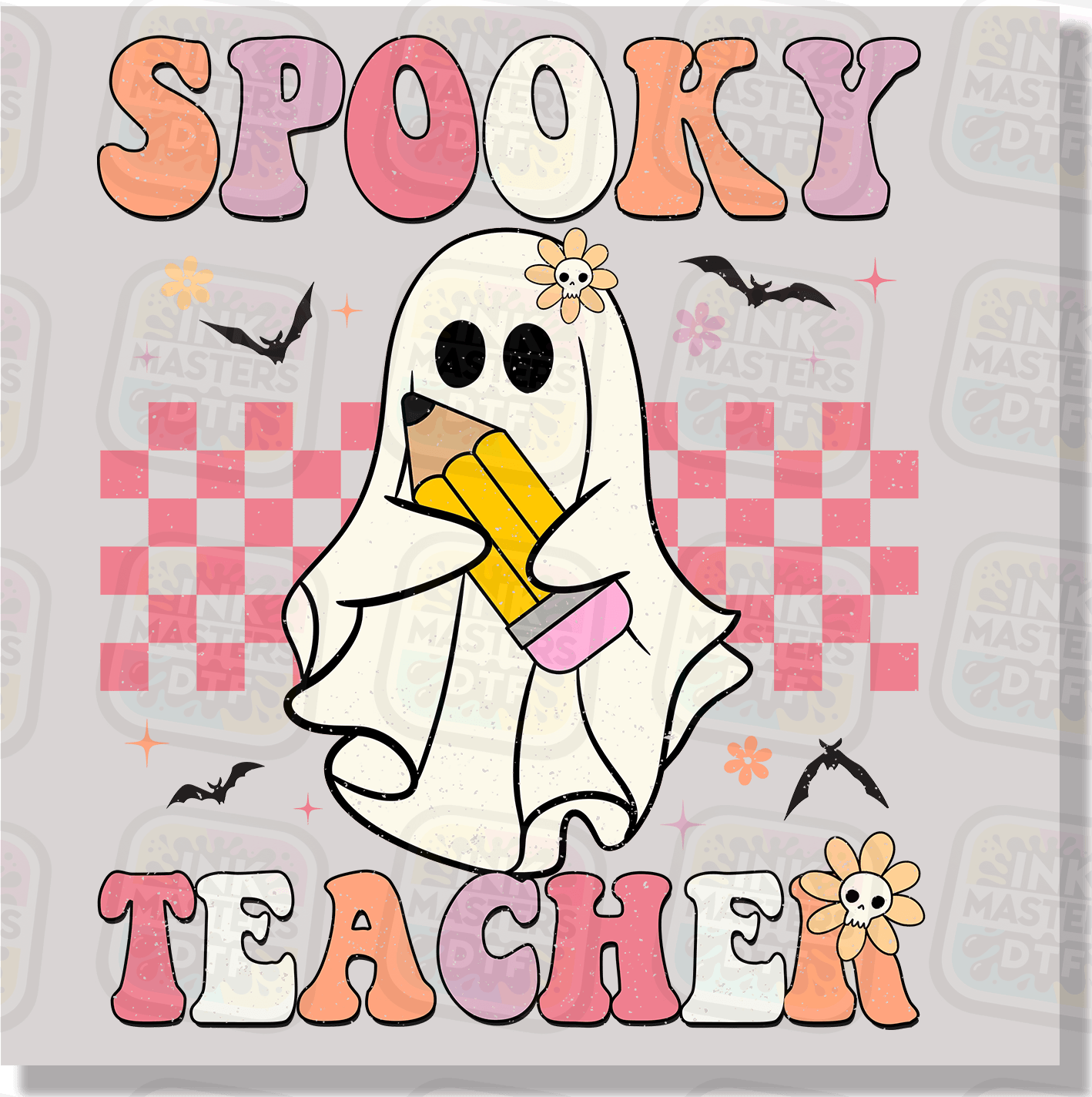 Spooky Teacher Retro DTF Transfer - Ink Masters DTF