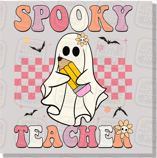Spooky Teacher Retro DTF Transfer - Ink Masters DTF