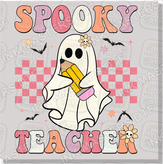 Spooky Teacher Retro DTF Transfer - Ink Masters DTF