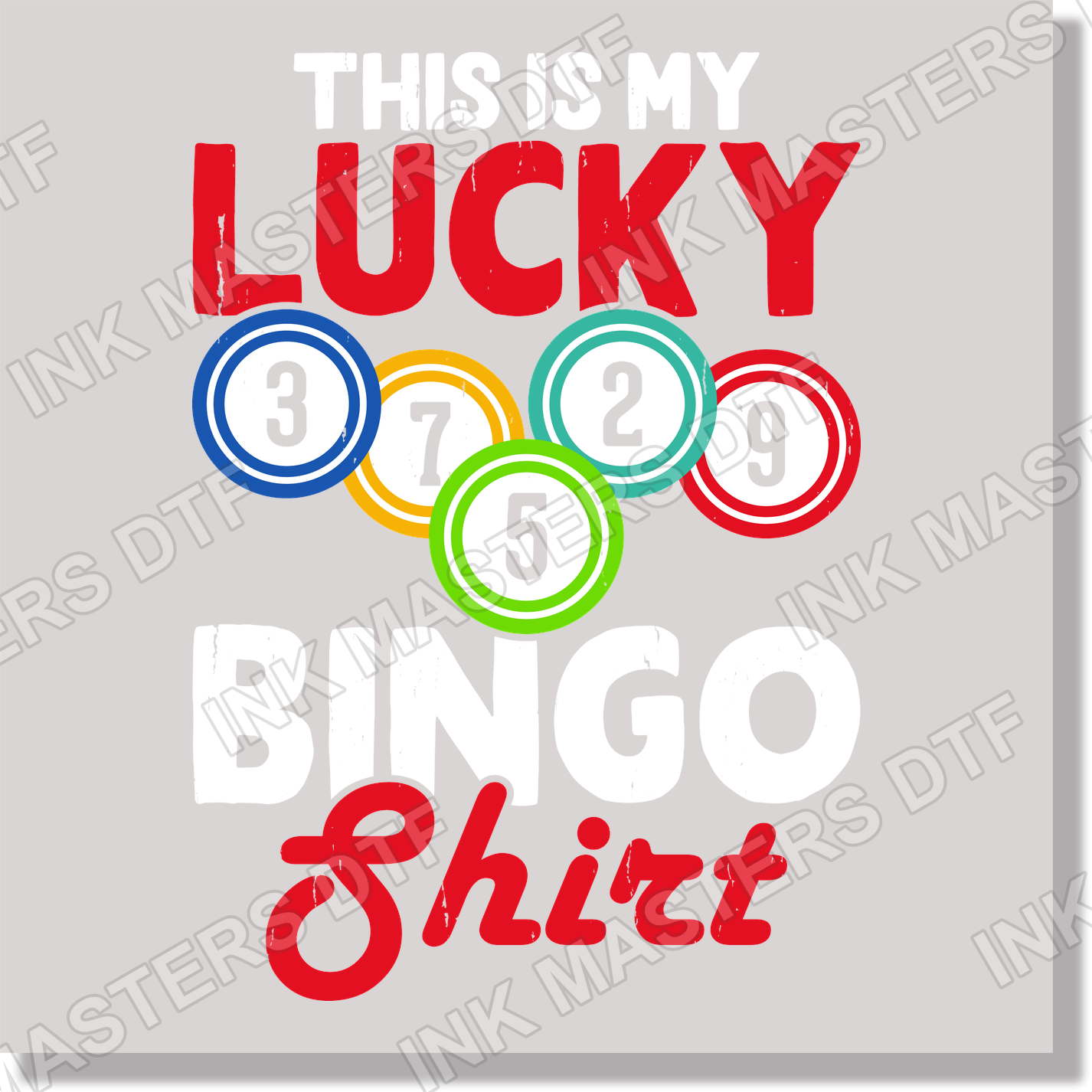 Lucky Shirt Olympic Rings DTF Transfer