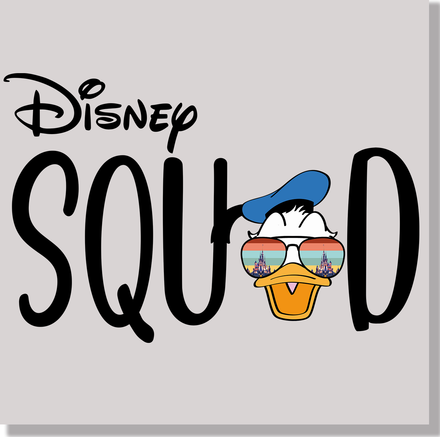 Disney Squad Donald Duck DTF Transfer